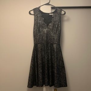 Black and silver dress